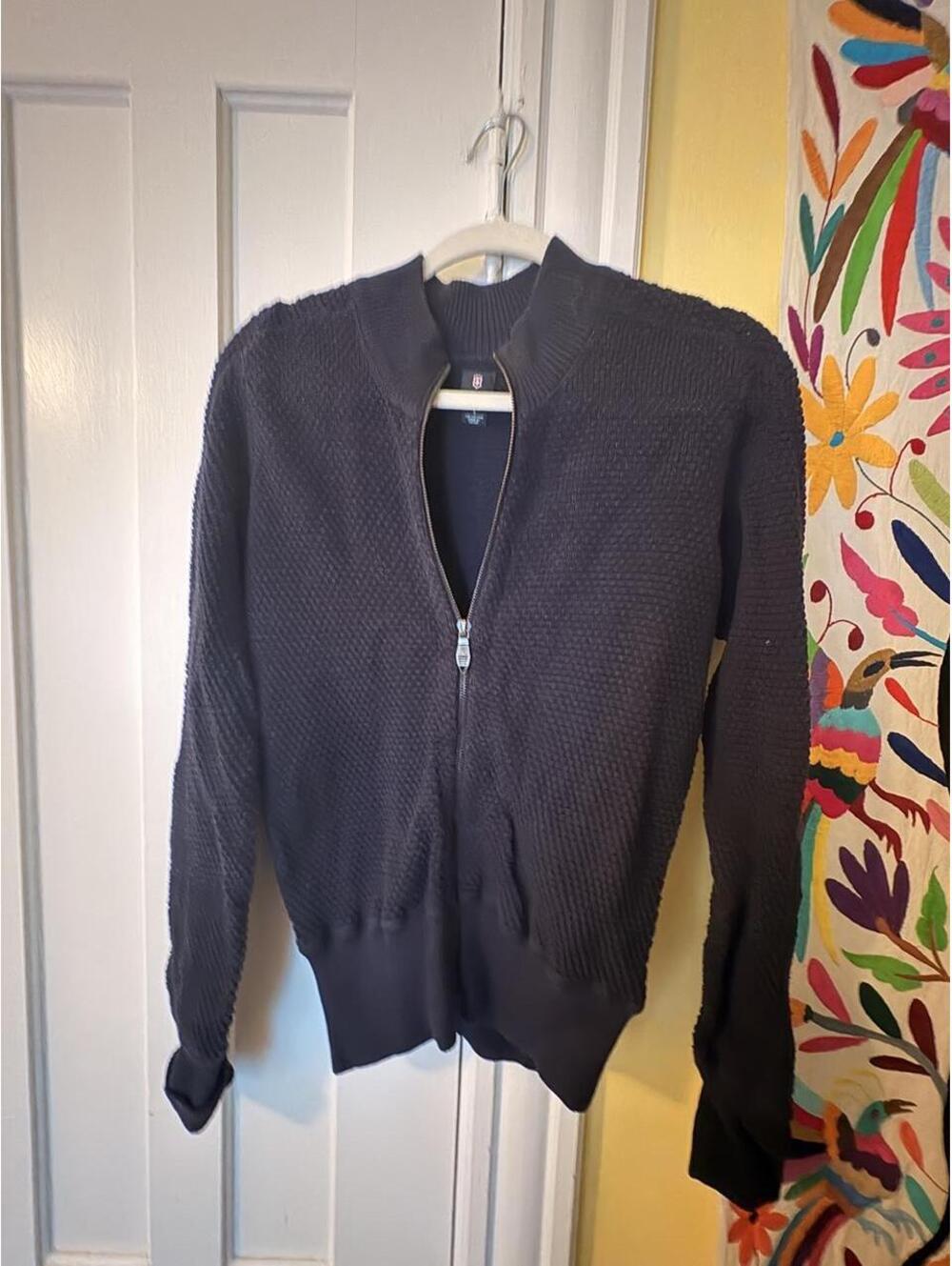 Victorinox navy blue zip up sweater Size L